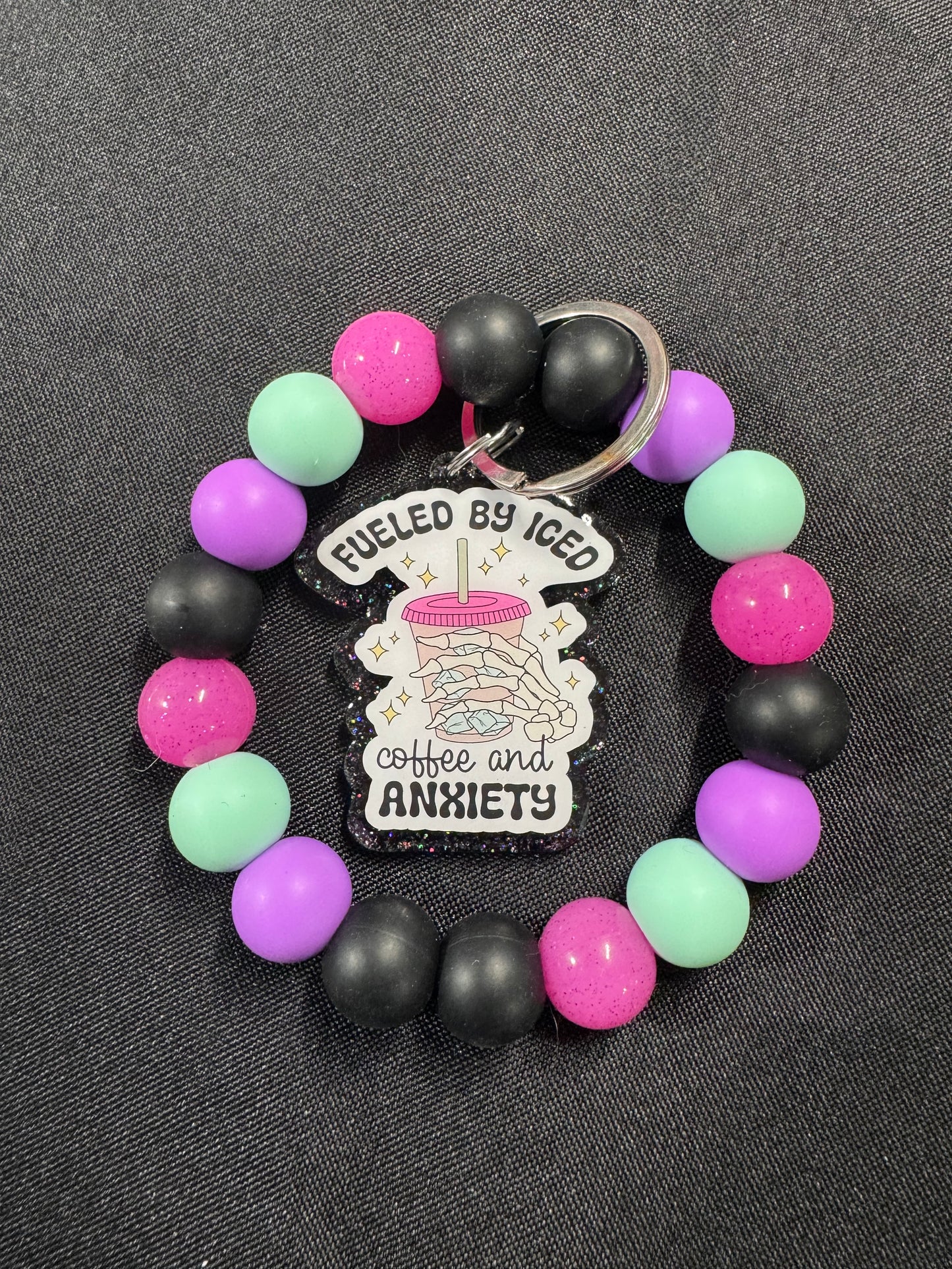 Fueled by Iced Coffee wristlet