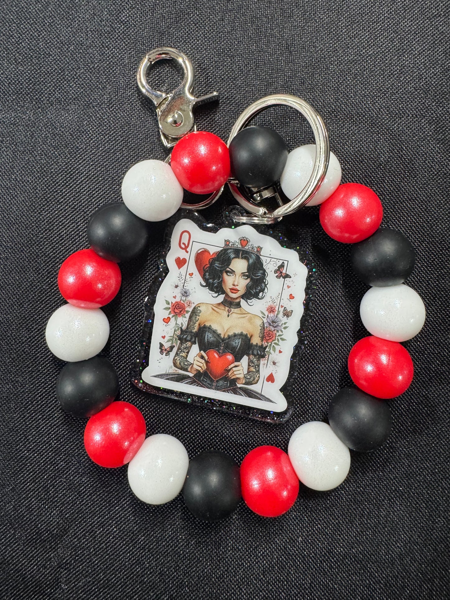 Queen of Hearts wristlet