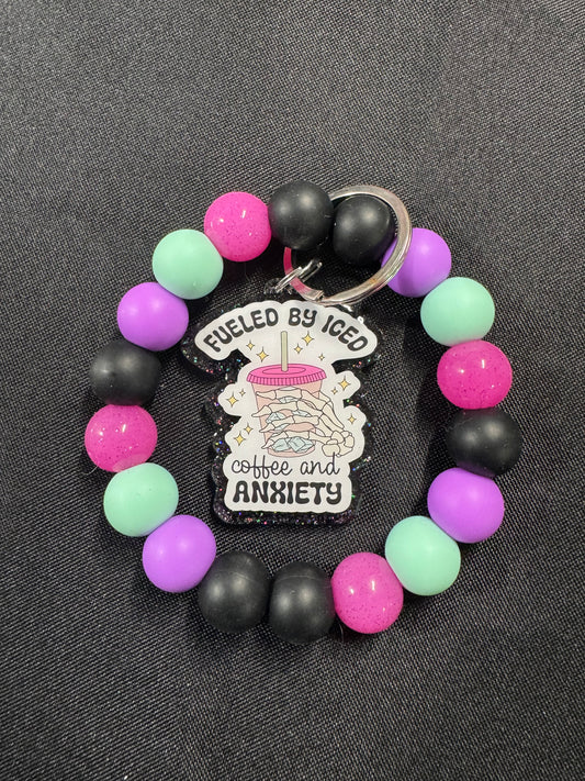 Fueled by Iced Coffee wristlet