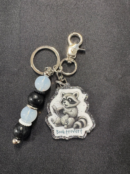 Booktrovert keychain